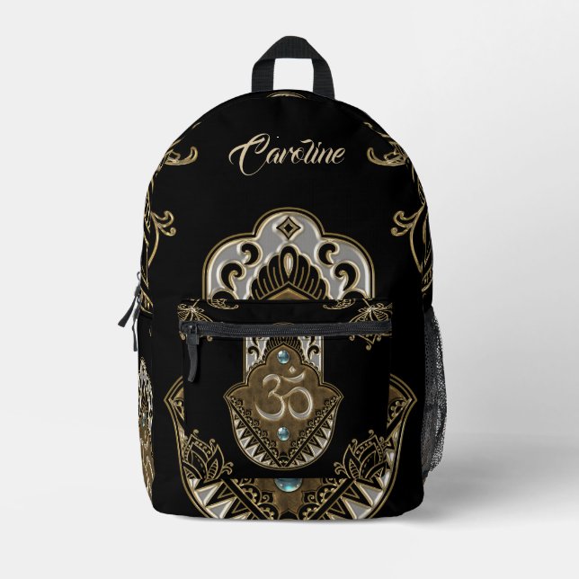 Das elegante Schild Ohm. Bedruckter Rucksack (Vorderseite)