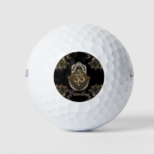 Das elegante Schild Ohm. Golfball (Vorderseite)