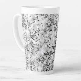 Das elegante Schwarz-Weiß-Design mit Stil Milchtasse