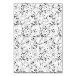 Das elegante Schwarz-Weiß-Design mit Stil Tischnummer