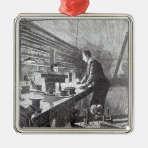 Das elektrische Licht Ornament Aus Metall