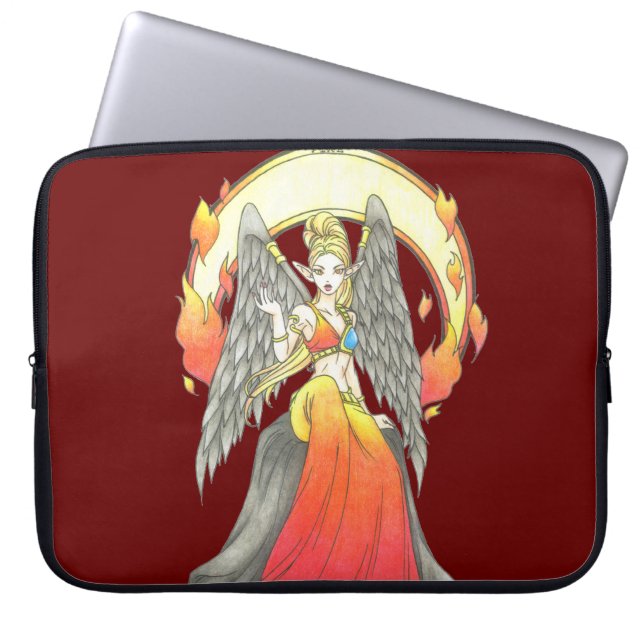 Das Element des Feuer-Laptop-Siebes Laptopschutzhülle (Vorderseite)