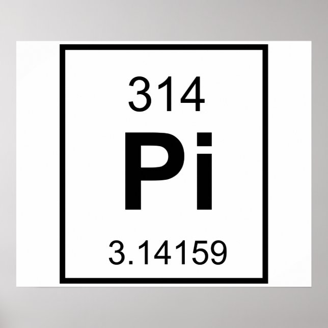 Das Element Pi Poster (Vorne)