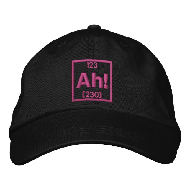 Das Element überraschender Stickerei Bestickte Kappe (Vorderseite)