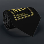 Das Element von Ihnen! Name-schwarzes periodisches Krawatte<br><div class="desc">Ein Schwarzes und eine GoldKrawatte,  die ein Nameelement der periodischen Tabelle zu Ihrem oder Ihrer Geschenkempfängerinformation kennzeichnet.</div>