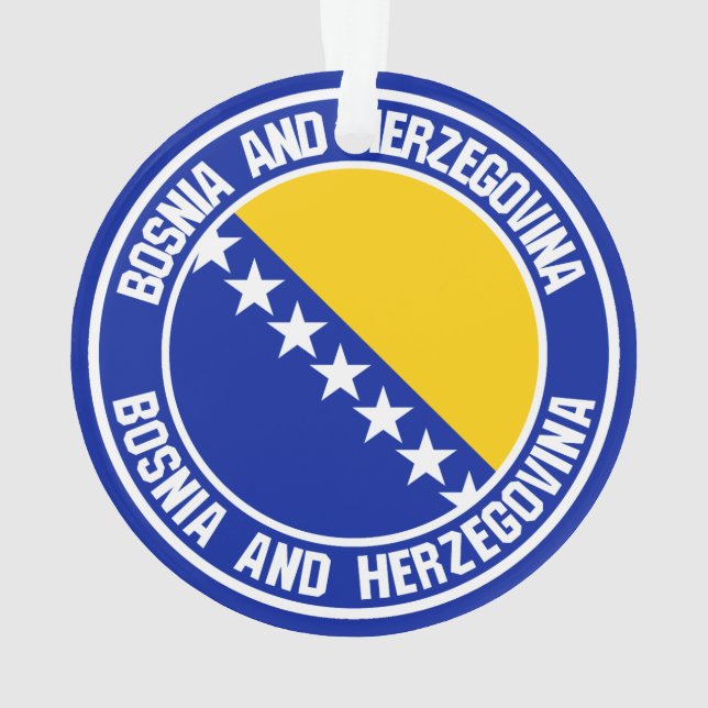 Das Emblem der Bosnien-Herzegowina-Runde Ornament (Rückseite)