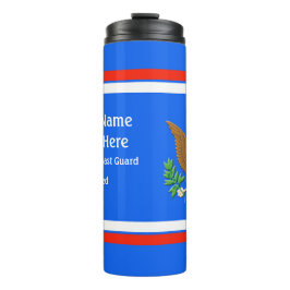 Das Emblem der militärischen Küstenwache personali Thermosbecher