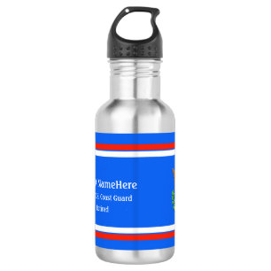 Das Emblem der US-Küstenwache personalisieren Edelstahlflasche