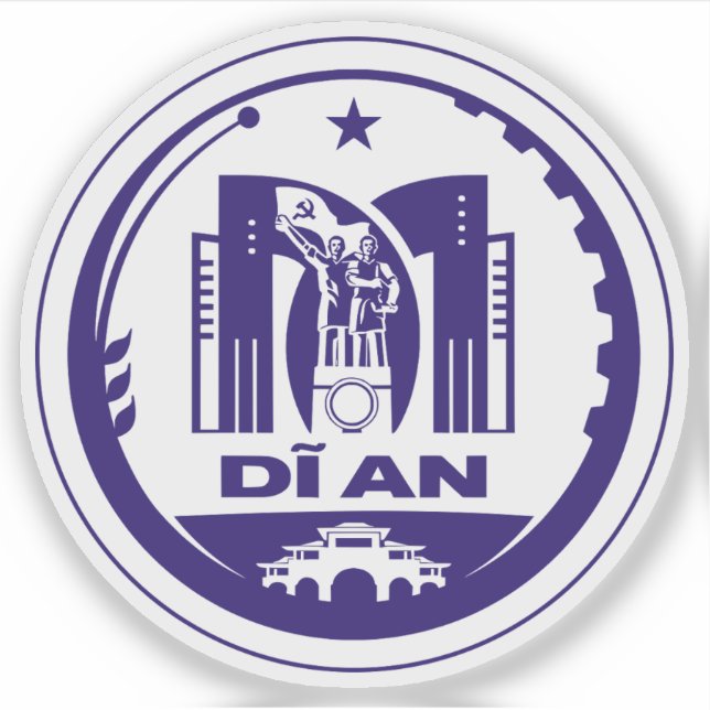 Das Emblem von DAn, Vietnam Aufkleber (Vorderseite)