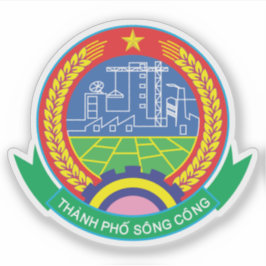 Das Emblem von Thành Phố Sông Công, Vietnam Aufkleber
