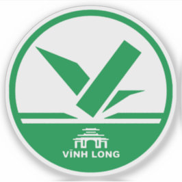 Das Emblem von Vinh Long, Vietnam Aufkleber