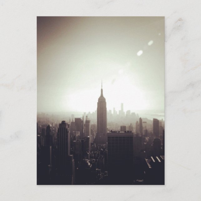 Das Empire State Gebäude, NYC Postkarte (Vorderseite)