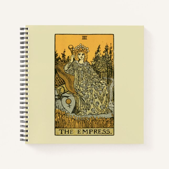 Das Empress-Tarot-Notebook Notizbuch (Vorderseite)