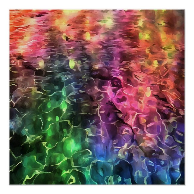 Das Ende der Abstrakten Rainbow-Kunst Poster (Vorderseite)