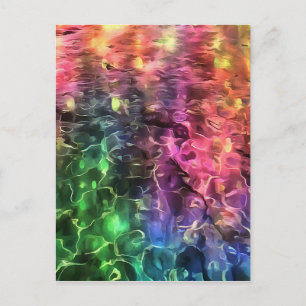 Das Ende der Abstrakten Rainbow-Kunst Postkarte