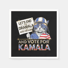 Das Ende der Dramala und die Abstimmung für Kamala Serviette