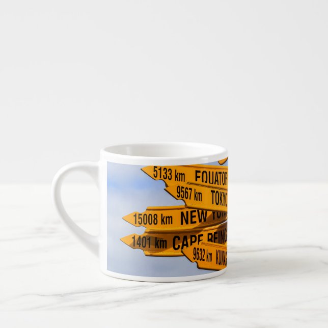 Das Ende der Straße Espressotasse (Links)