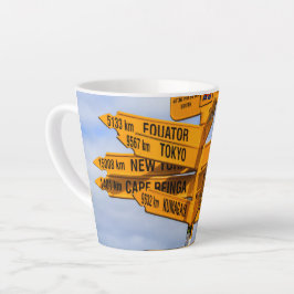 Das Ende der Straße Milchtasse