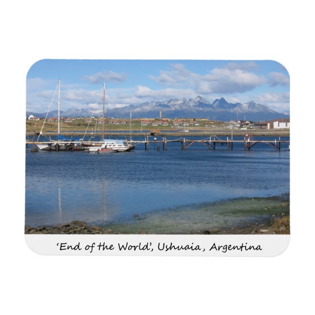 Das Ende der Welt, Ushuaia, Argentinien Magnet (Horizontal)
