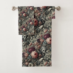 Das Ende des Schlummers - gotisch Viktorianisch Badhandtuch Set