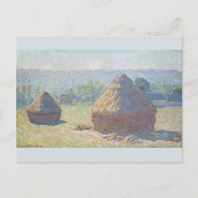 Das Ende des Sommers von Claude Monet Postkarte (Vorderseite)