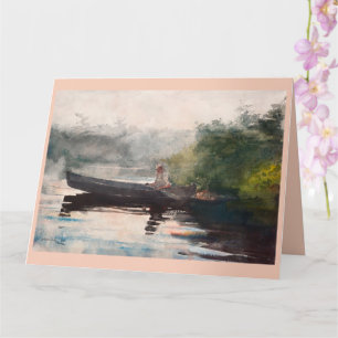 Das Ende des Tages, Adirondacks von Winslow Homer Karte