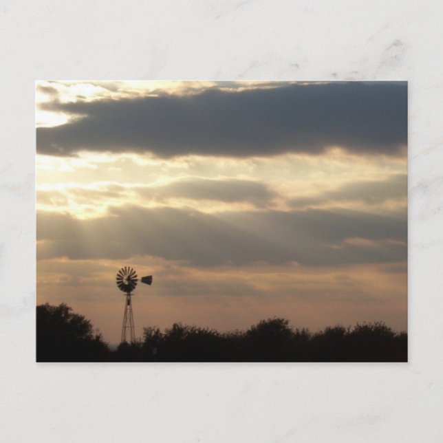 Das Ende des Tages Postkarte (Vorderseite)