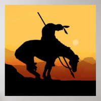 Das Ende des Trail Silhouette Poster