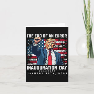 Das Ende einer Amtseinführung von Präsident Trump Karte