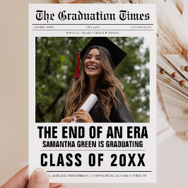 Das Ende einer Zeitung des Abschlusses der Ära Einladung