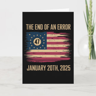 Das Ende eines Fehlers 20. Januar 2025 Amtseinführ Karte
