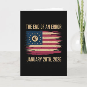 Das Ende eines Fehlers 20. Januar 2025 Amtseinführ Karte