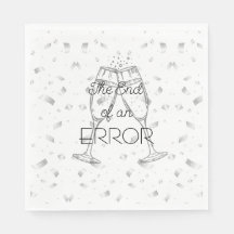 Das Ende eines Fehlers Champagner Scheidungsparty