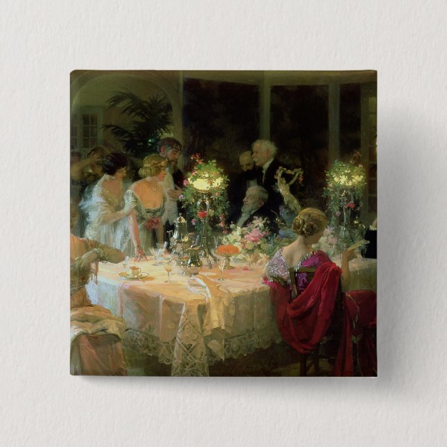Das Ende von Dinner, 1913 Button (Vorderseite)