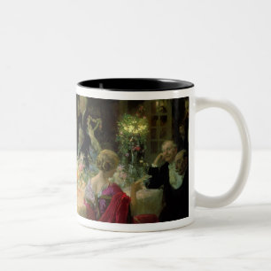 Das Ende von Dinner, 1913 Zweifarbige Tasse
