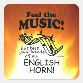 Das englische Horn fühlt sich wie der Aufkleber au