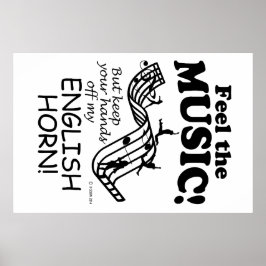 Das englische Horn spürt die Musik Poster