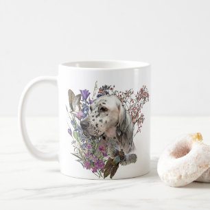 Das englische Setter Portrait , Art Coffee Tasse