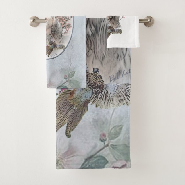 Das englische Setter-Portrait Badhandtuch Set (Insitu)