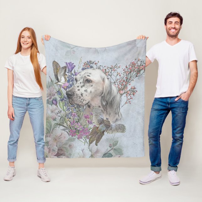 Das englische Setter Portrait , Kunst Fleece Blank (Beispiel)