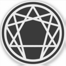 Das Enneagram (weiß auf schwarz)