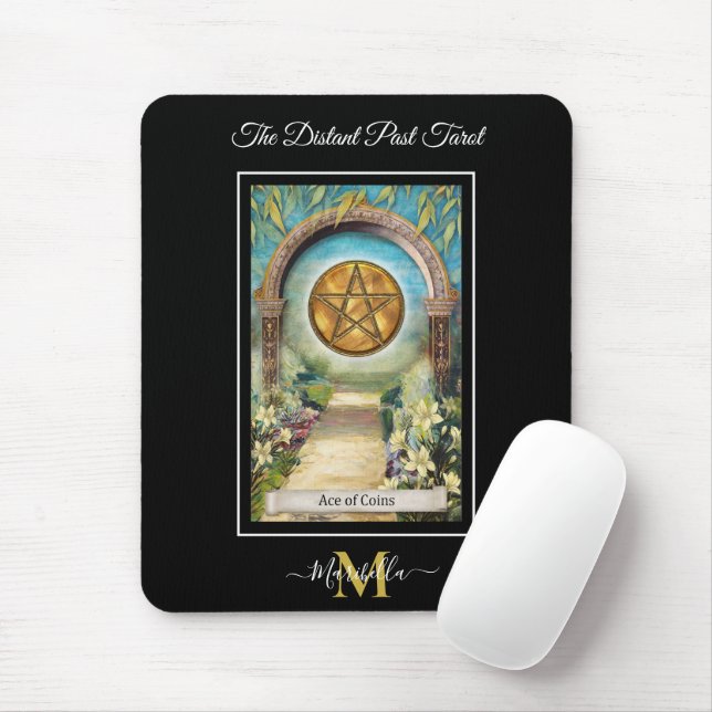 Das entfernte Monogramm des hintersten Tarots Mousepad (Mit Mouse)