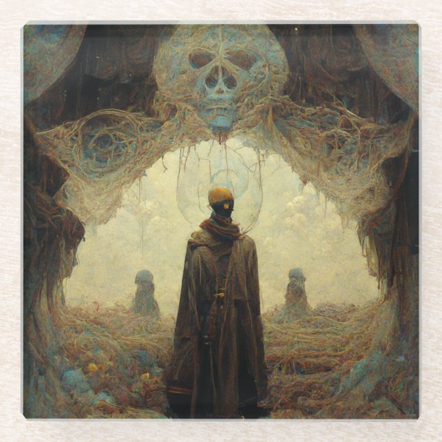 Das Entryway Dark Fantasy Sci-Fi Glasuntersetzer (Vorderseite)