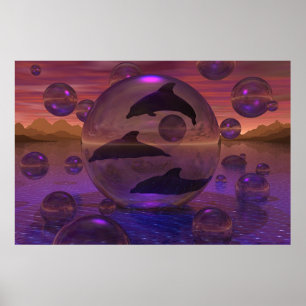 Das Entweichen des Delphins Poster