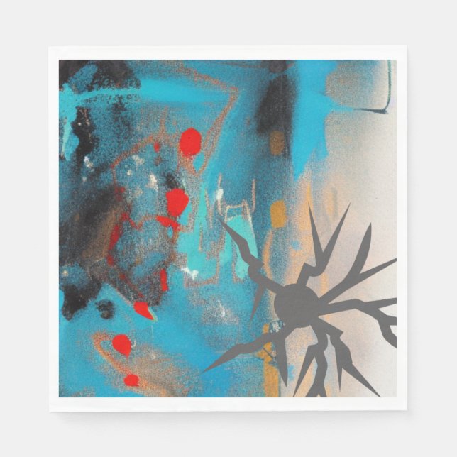 Das Erdbeben Serviette (Vorderseite)