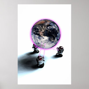 Das Erdplakat nutzen Poster