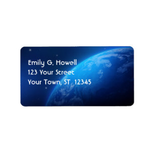 Das Erdschild Adressaufkleber