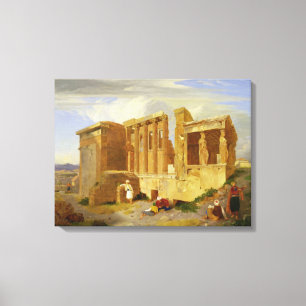 Das Erechtheum, Athen, mit Zahlen im Foregr Leinwanddruck