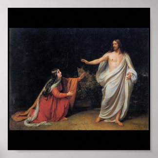 Das Erscheinungsbild Christi für Mary Magdalene Poster