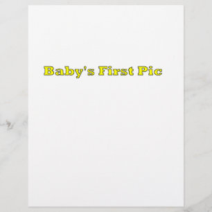 Das erste Bild des Babys Das MUSEUM Zazzle Geschen Flyer